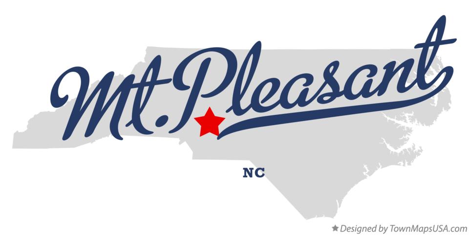 Map of Mt.Pleasant North Carolina NC