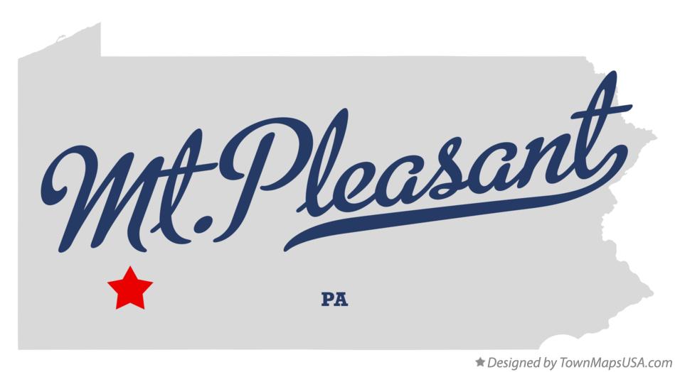 Map of Mt.Pleasant Pennsylvania PA
