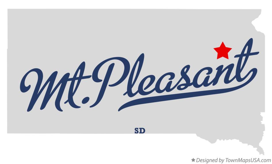 Map of Mt.Pleasant South Dakota SD