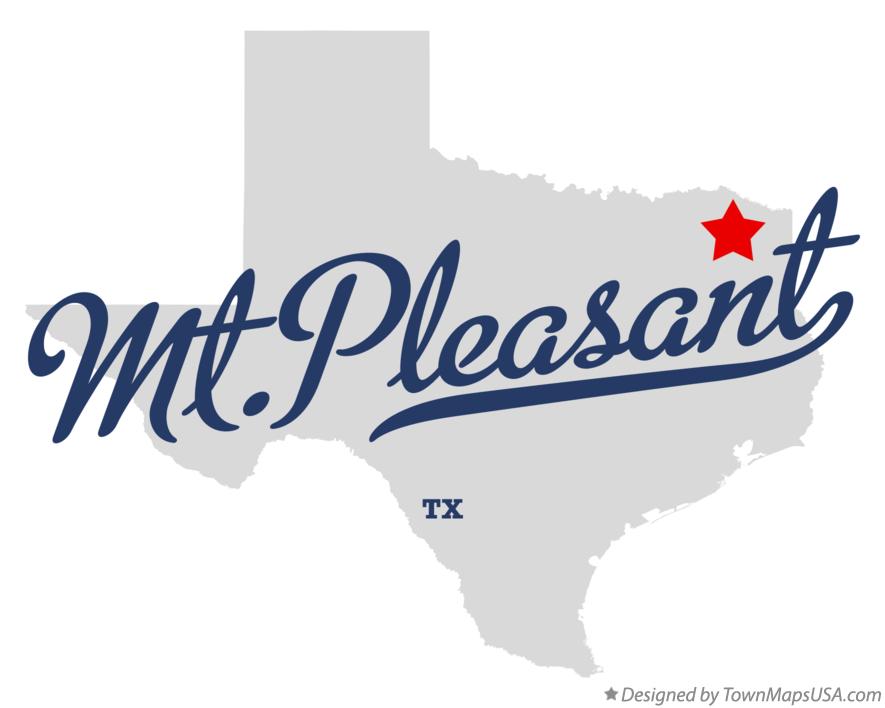 Map of Mt.Pleasant Texas TX