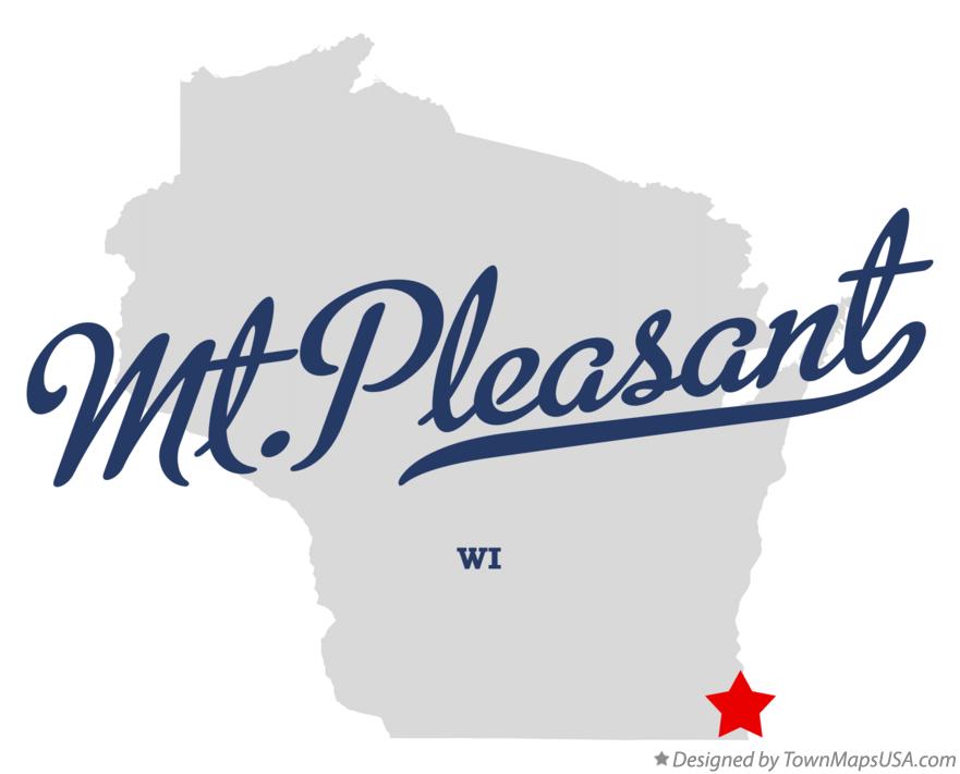 Map of Mt.Pleasant Wisconsin WI