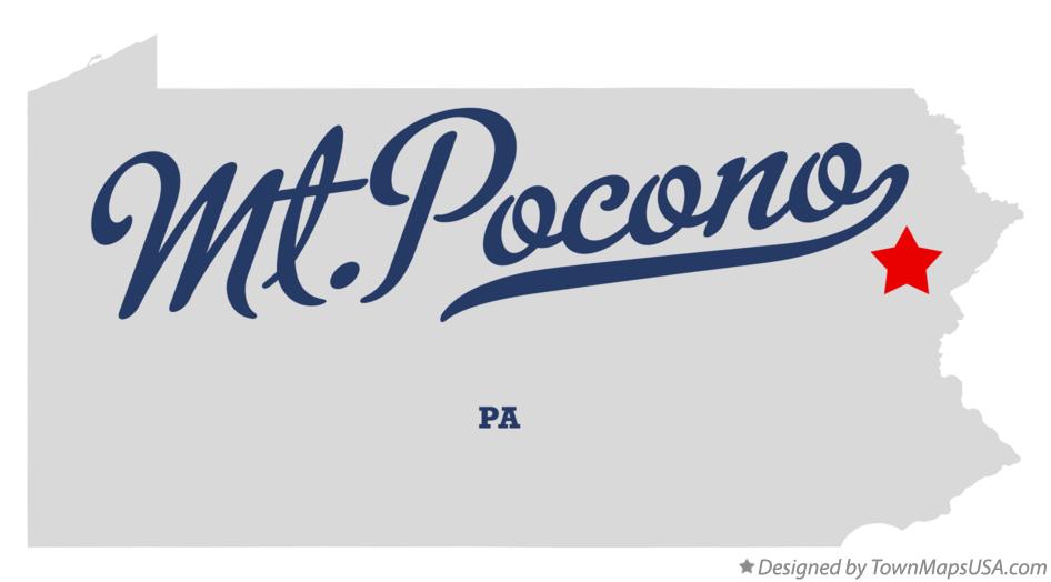 Map of Mt.Pocono Pennsylvania PA