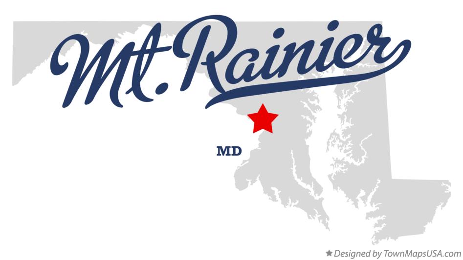 Map of Mt.Rainier Maryland MD