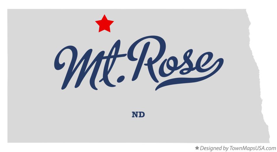 Map of Mt.Rose North Dakota ND