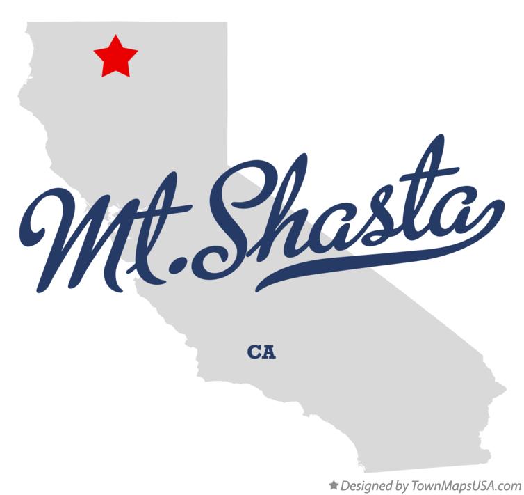 Map of Mt.Shasta California CA