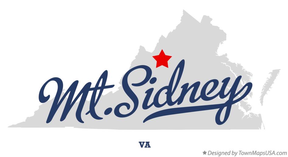 Map of Mt.Sidney Virginia VA
