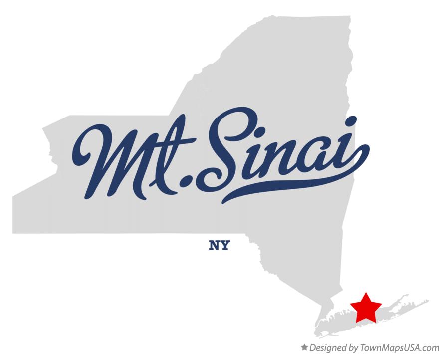 Map of Mt.Sinai New York NY