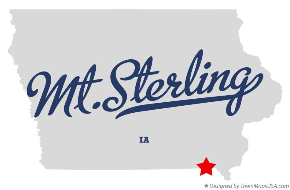 Map of Mt.Sterling Iowa IA