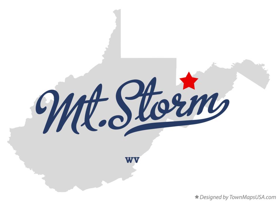 Map of Mt.Storm West Virginia WV