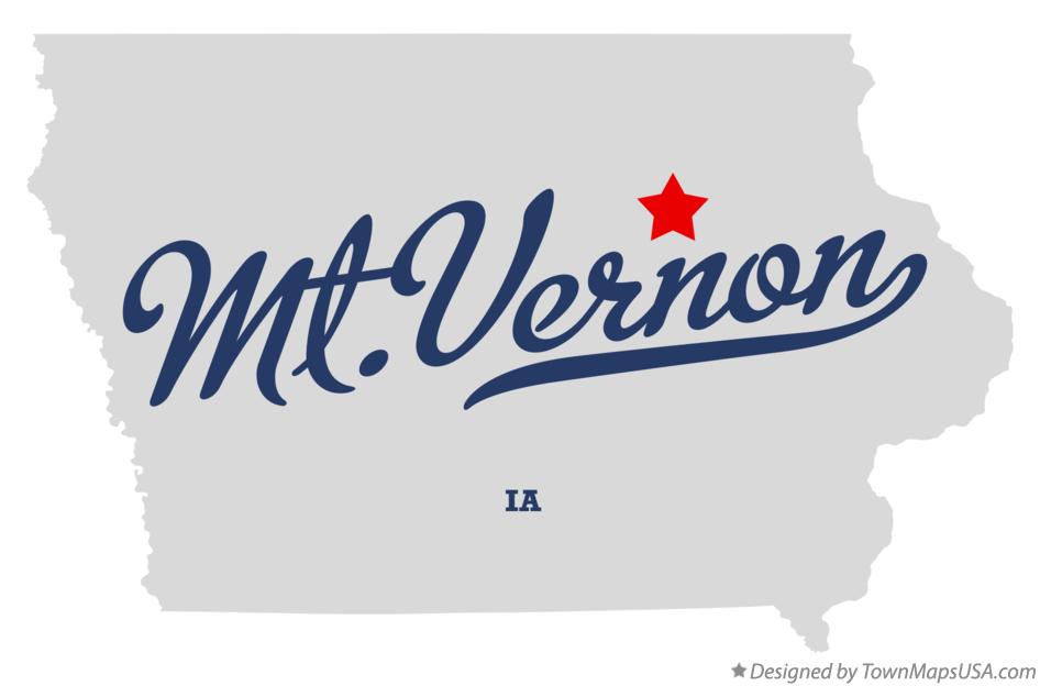 Map of Mt.Vernon Iowa IA
