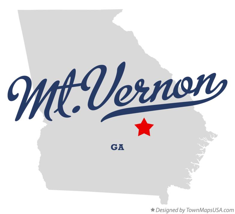 Map of Mt.Vernon Georgia GA