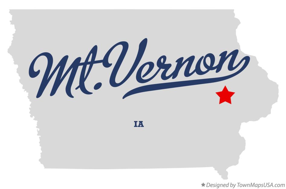 Map of Mt.Vernon Iowa IA