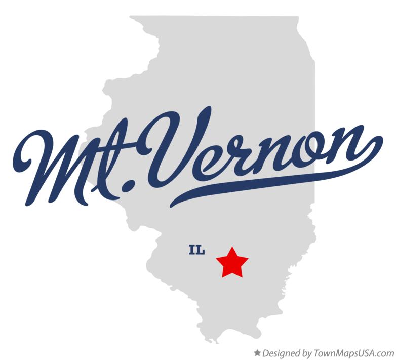 Map of Mt.Vernon Illinois IL