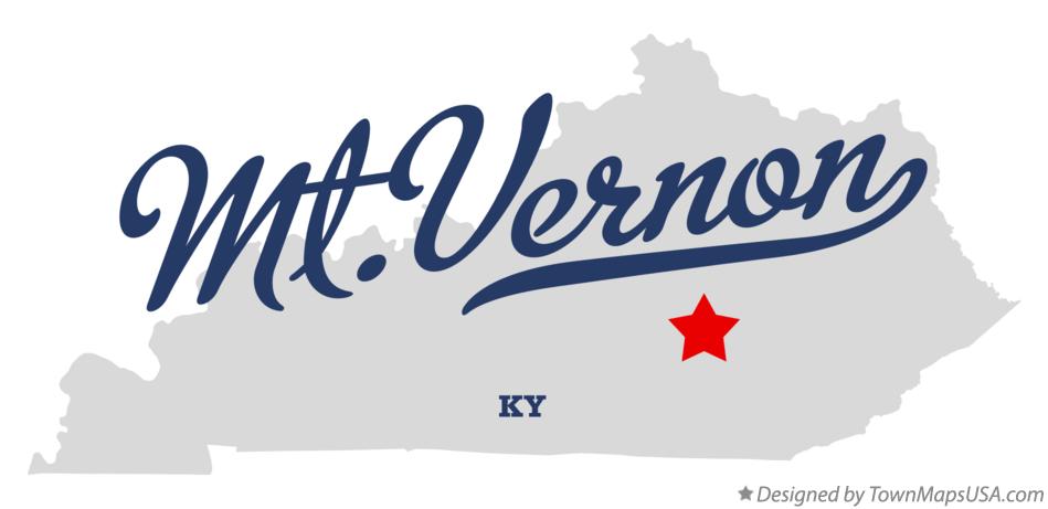Map of Mt.Vernon Kentucky KY