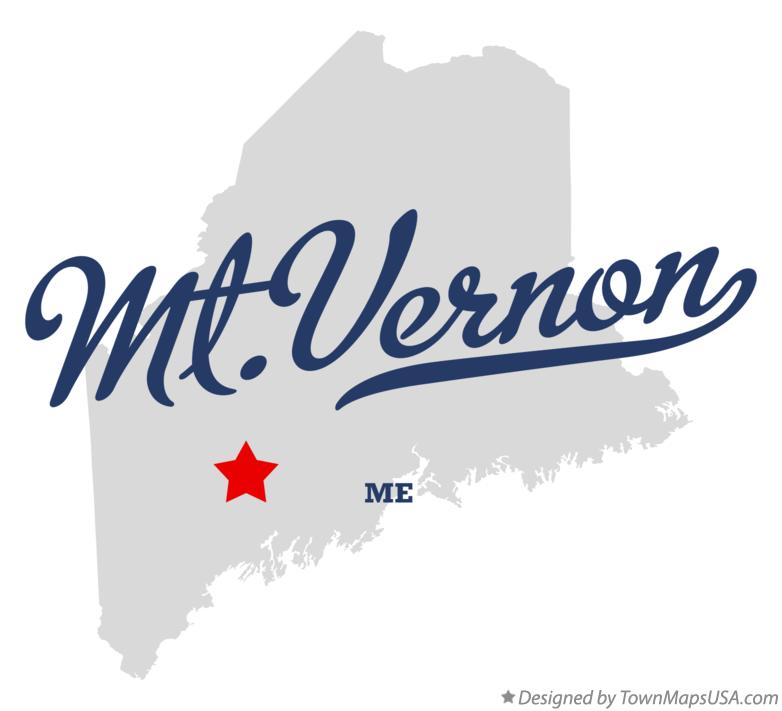 Map of Mt.Vernon Maine ME