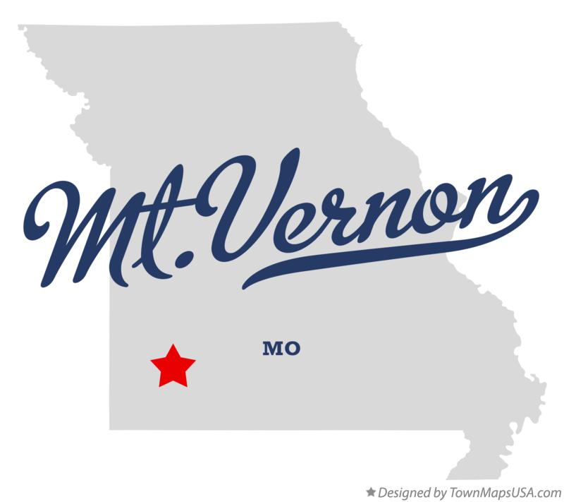 Map of Mt.Vernon Missouri MO