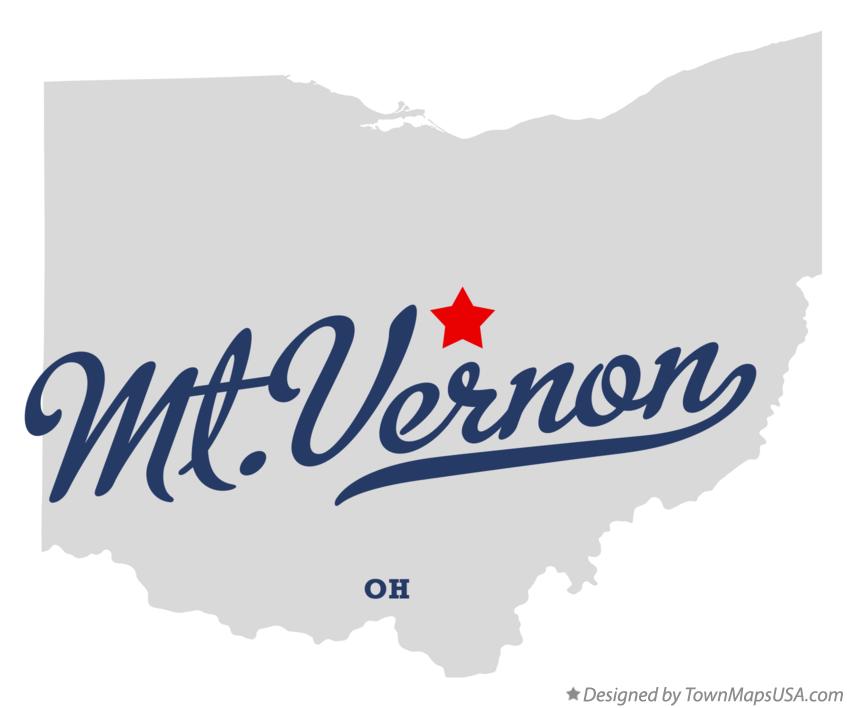 Map of Mt.Vernon, OH, Ohio