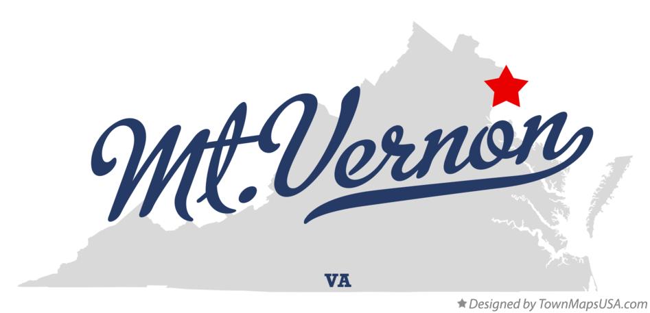 Map of Mt.Vernon Virginia VA