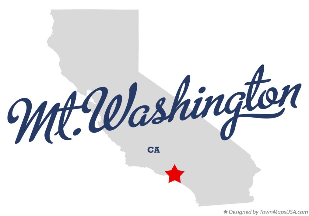Map of Mt.Washington California CA