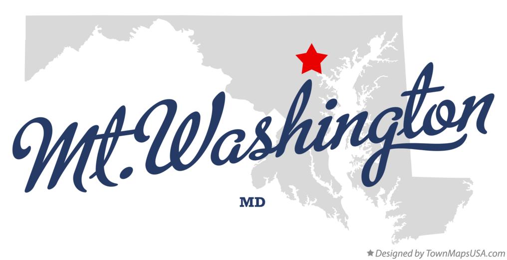 Map of Mt.Washington Maryland MD