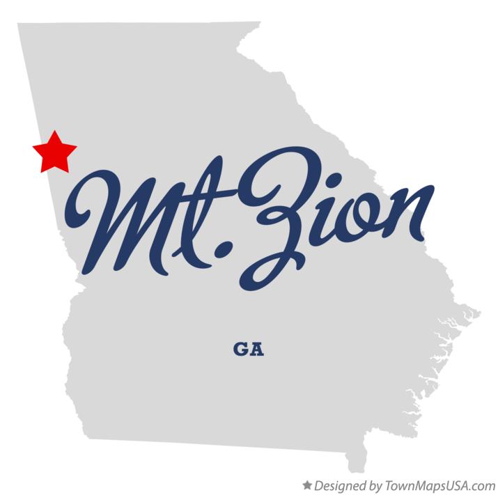 Map of Mt.Zion Georgia GA