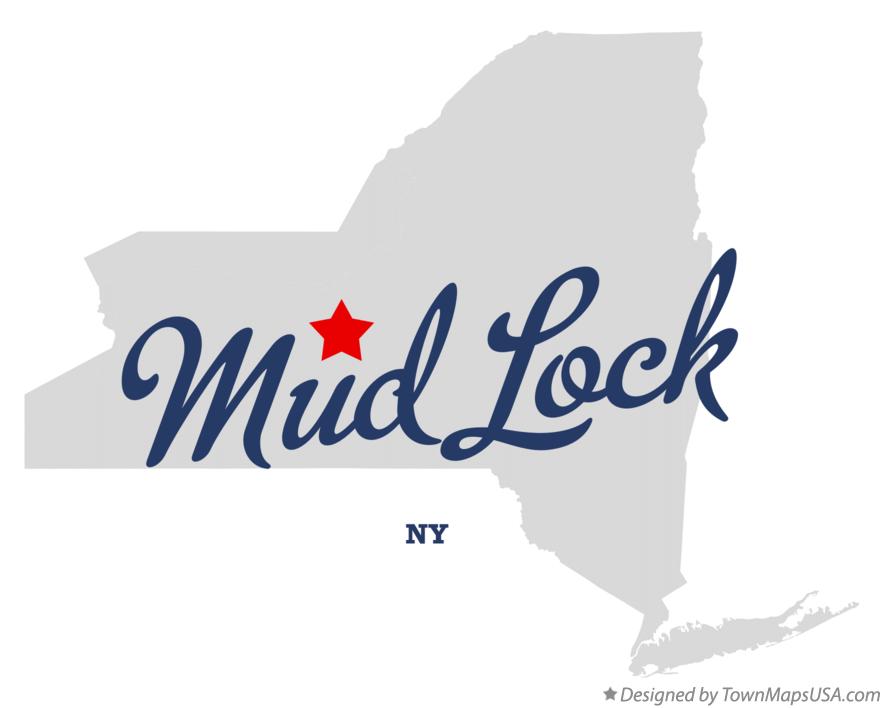 Map of Mud Lock New York NY