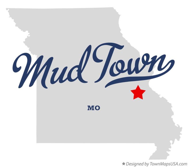 Map of Mud Town Missouri MO