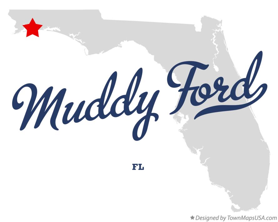 Map of Muddy Ford Florida FL