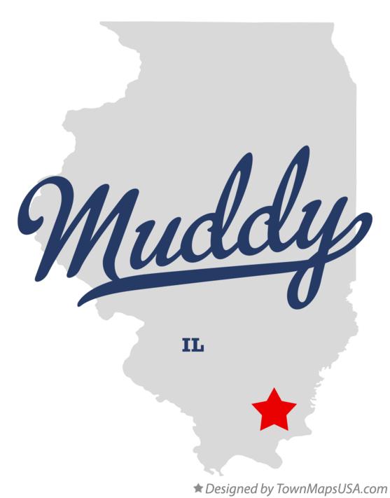 Map of Muddy Illinois IL