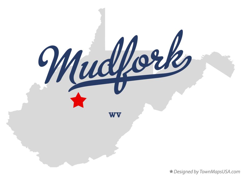 Map of Mudfork West Virginia WV
