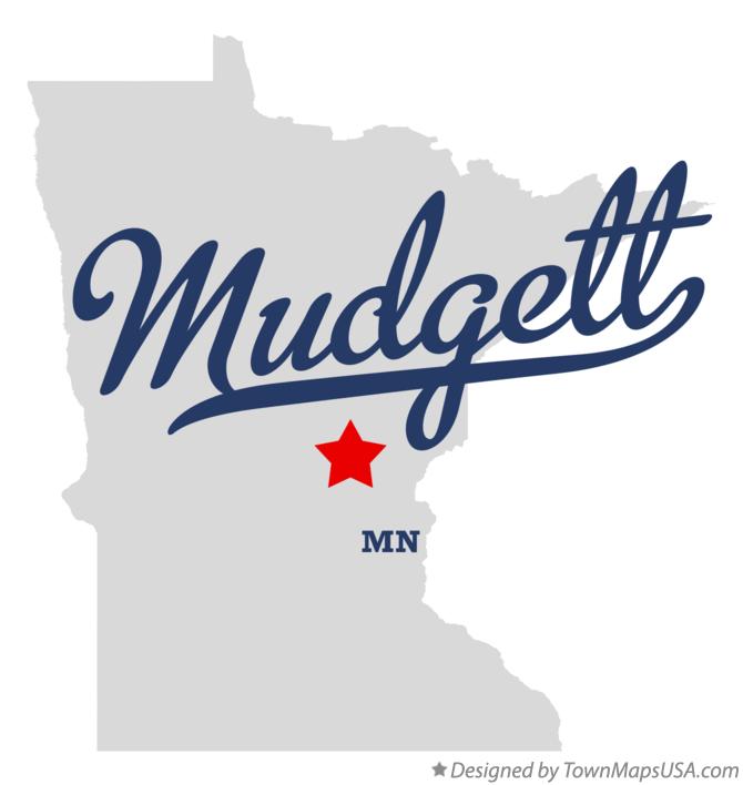 Map of Mudgett Minnesota MN