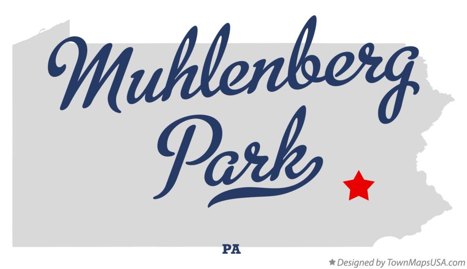Map of Muhlenberg Park Pennsylvania PA
