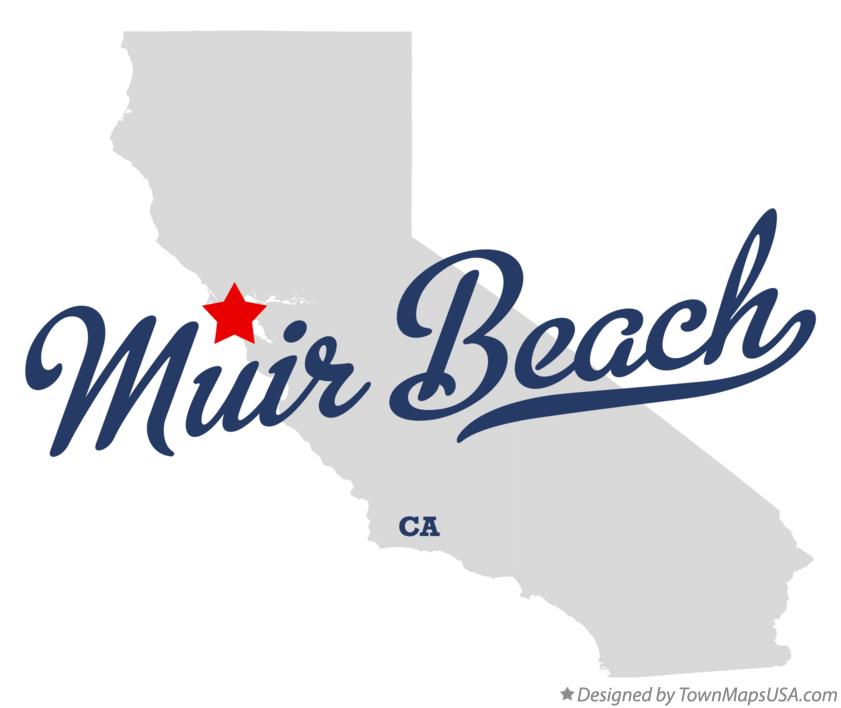 Map of Muir Beach California CA
