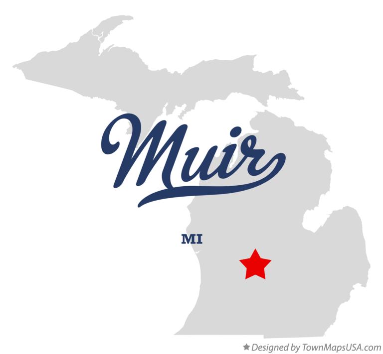 Map of Muir Michigan MI