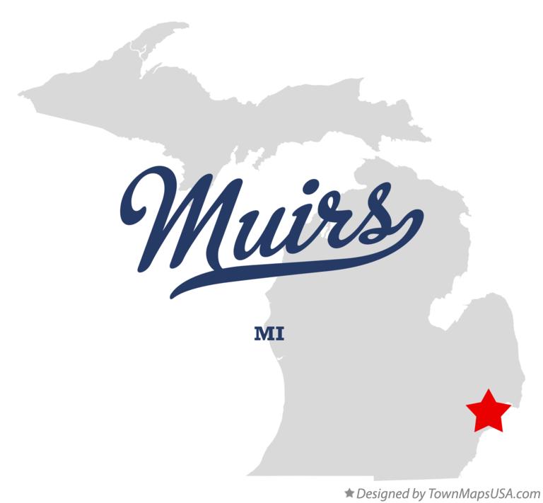 Map of Muirs Michigan MI