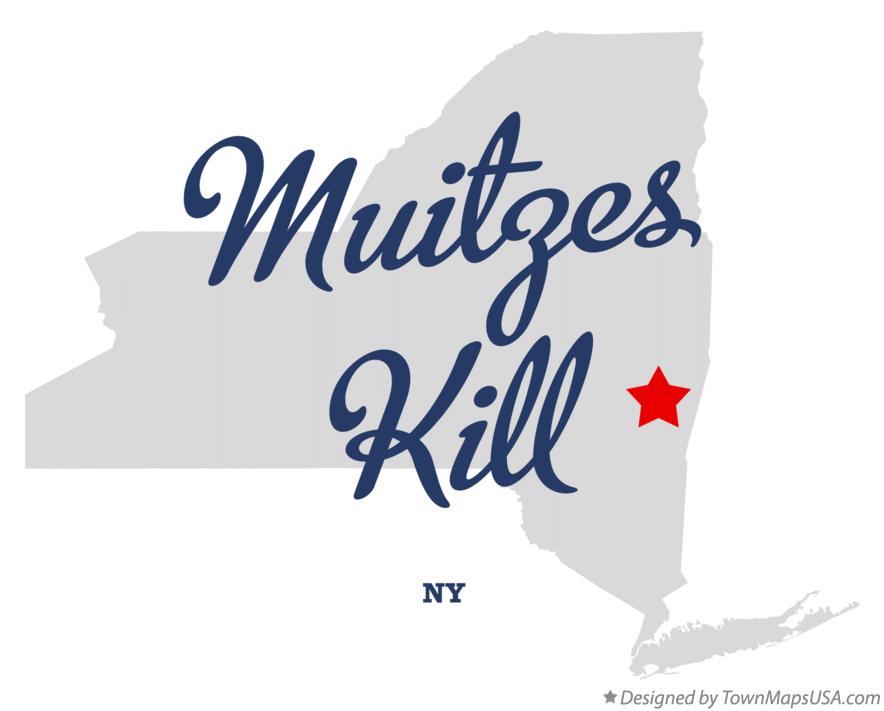 Map of Muitzes Kill New York NY