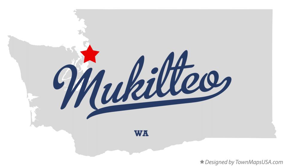 Map of Mukilteo Washington WA
