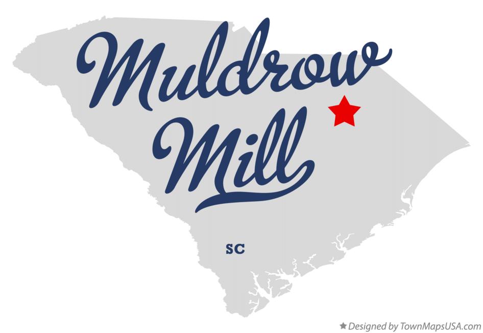 Map of Muldrow Mill South Carolina SC