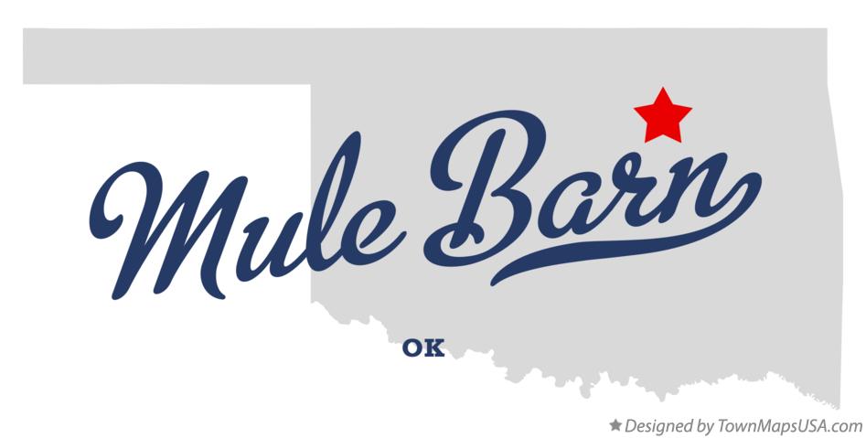 Map of Mule Barn Oklahoma OK
