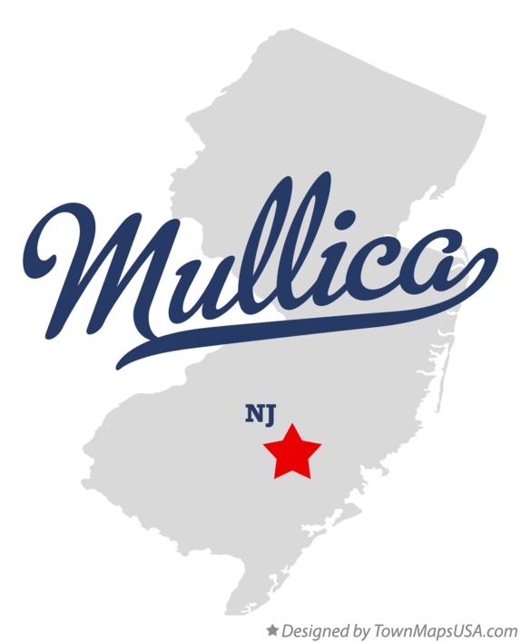 Map of Mullica New Jersey NJ