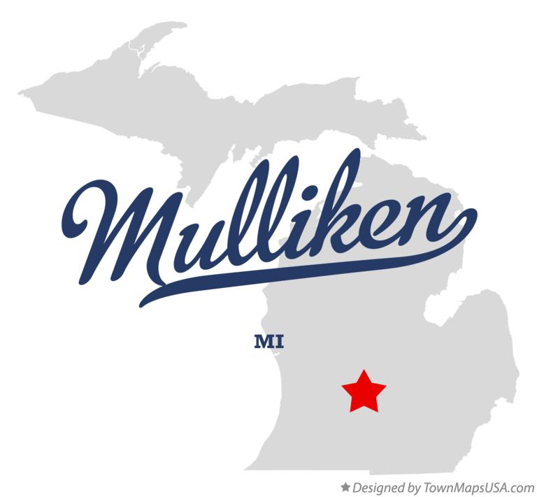 Map of Mulliken Michigan MI