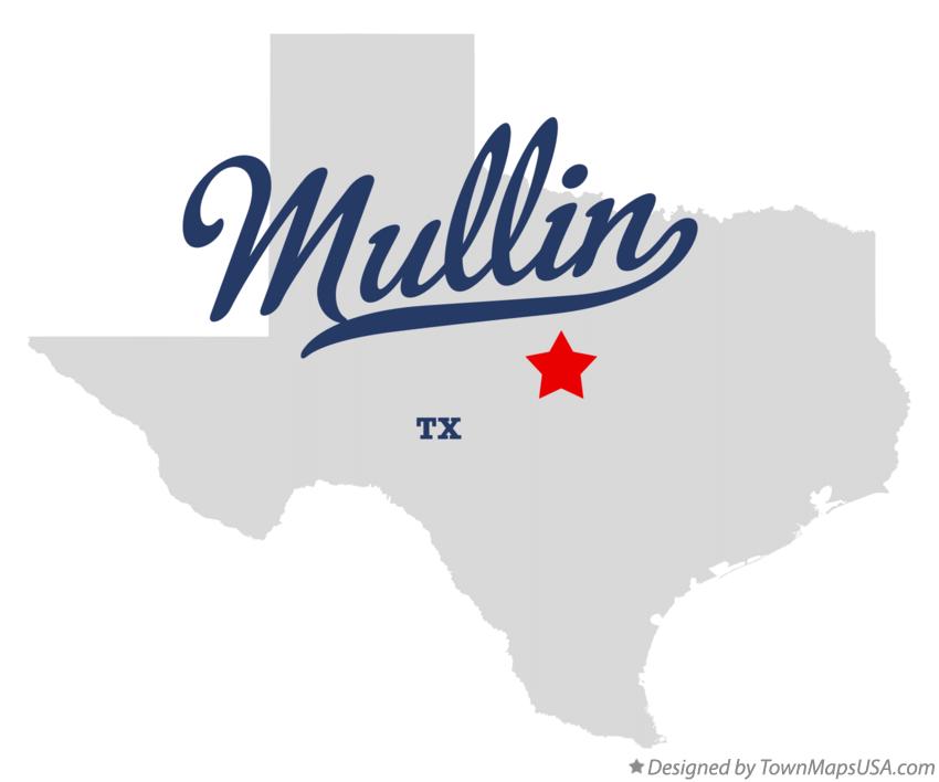 Map of Mullin Texas TX