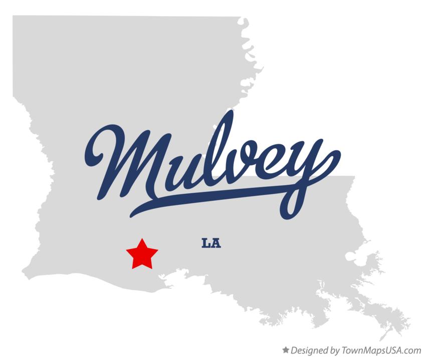 Map of Mulvey Louisiana LA