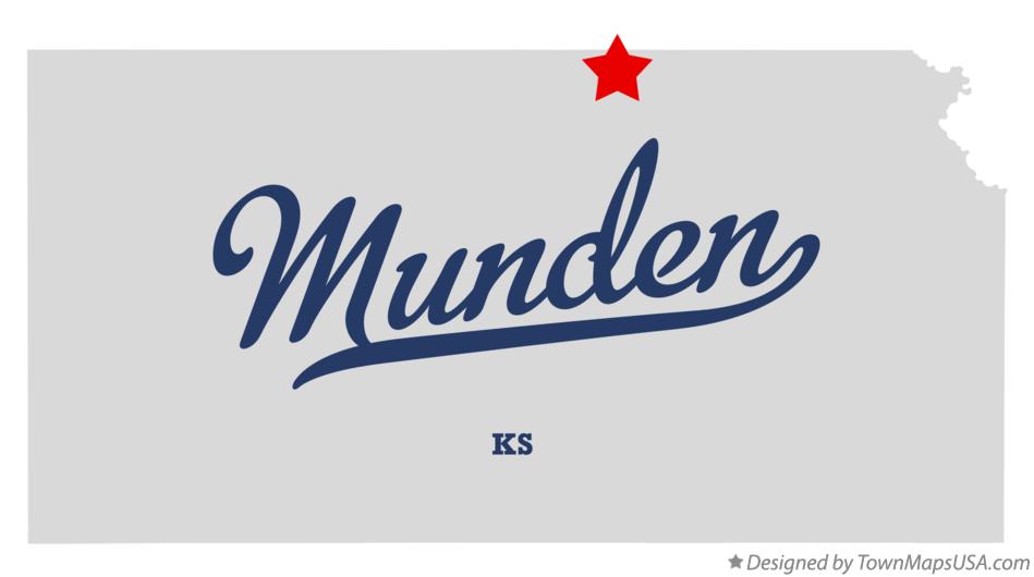 Map of Munden Kansas KS