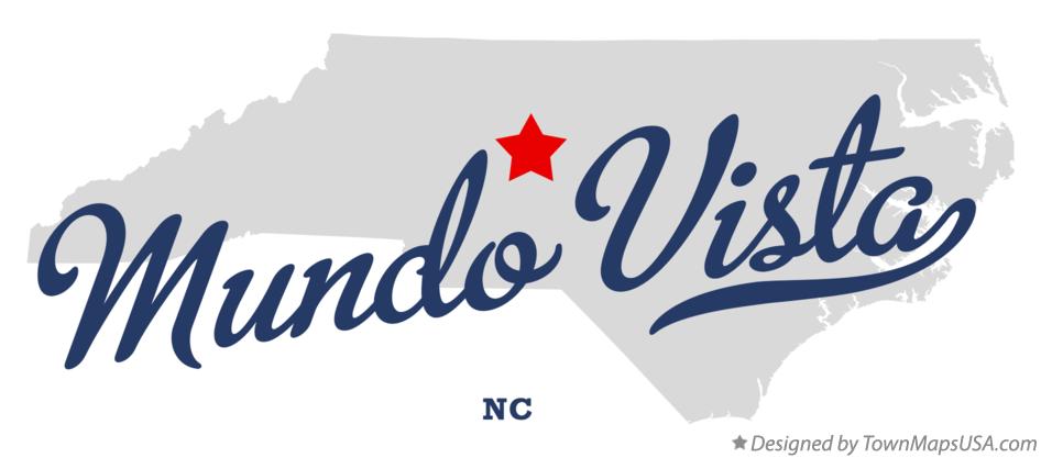 Map of Mundo Vista North Carolina NC