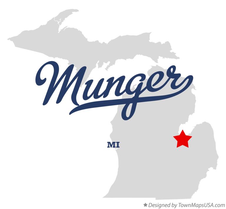 Map of Munger Michigan MI