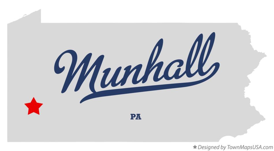 Map of Munhall Pennsylvania PA