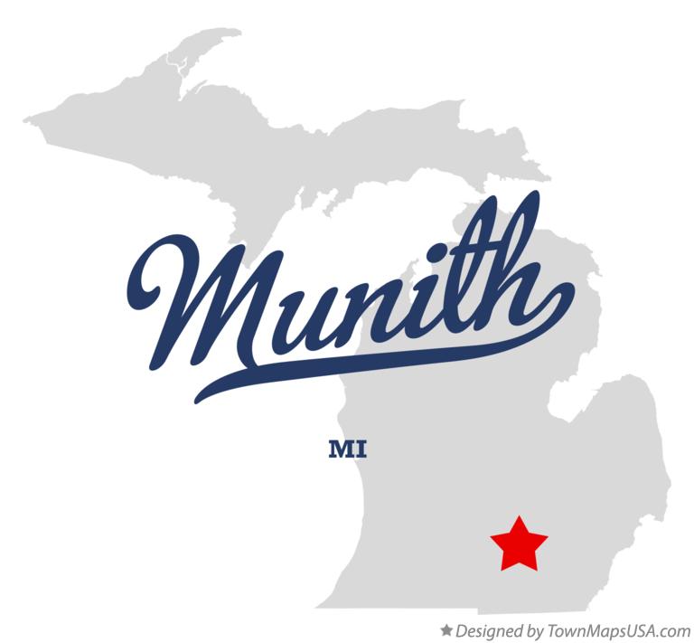 Map of Munith Michigan MI