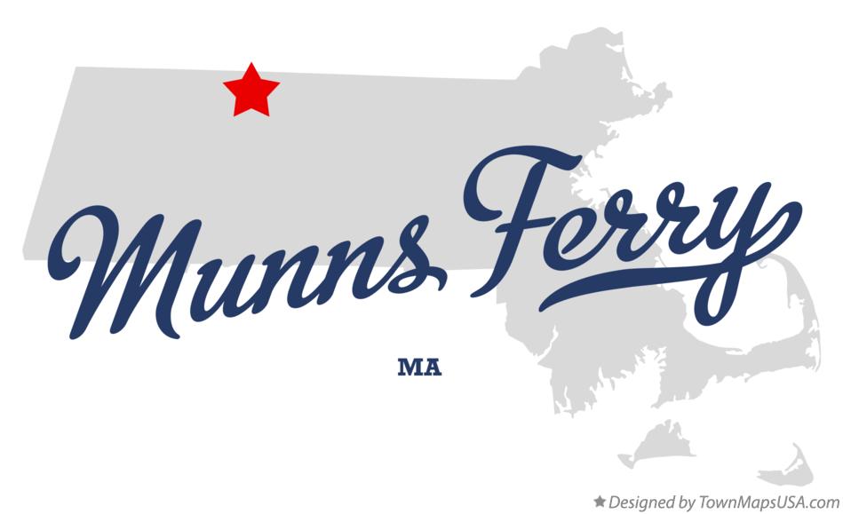 Map of Munns Ferry Massachusetts MA