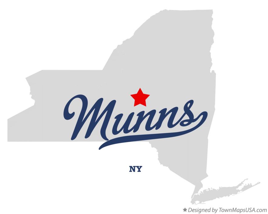 Map of Munns New York NY
